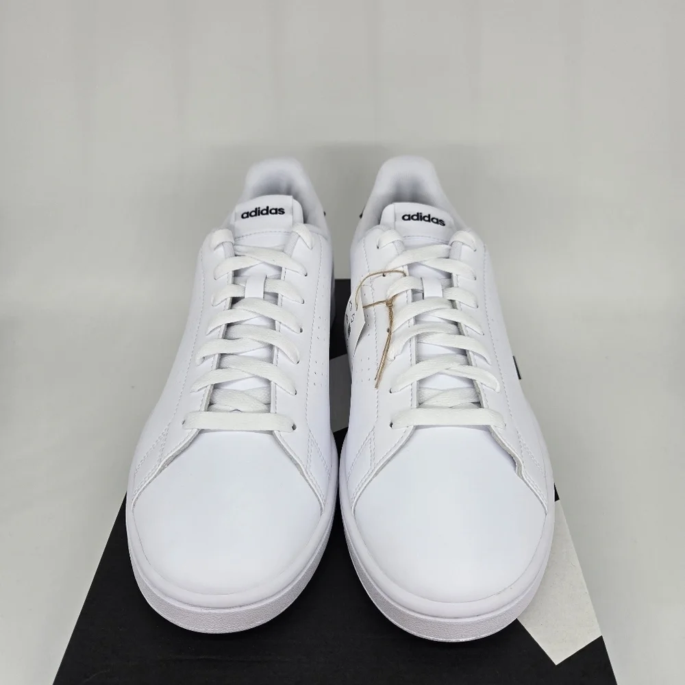 New Adidas Advantage 'White Legend Ink' Men's Tennis Shoes Size 12